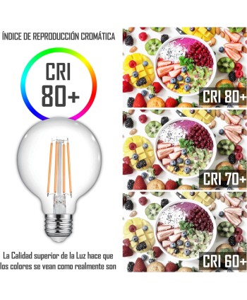 Bombilla LED Filamento E27 8W G95