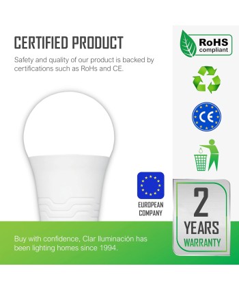 Bombillas LED E27 24W Mate A70