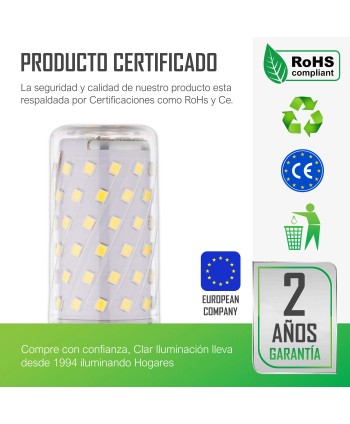 Bombilla LED Alargada 9W, Bombilla LED Maiz