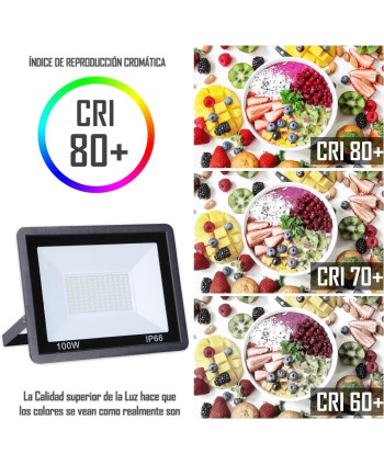 Focos LED Exterior,LED Exterior Impermeable, Foco LED 100W