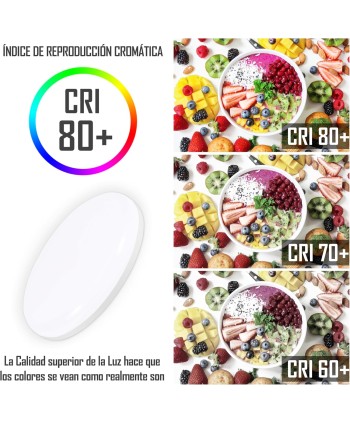Plafon LED Techo baño 40W Ø225 mm
