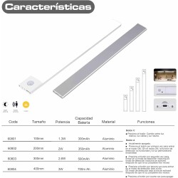 CLAR - Luz LED Magnética Con Sensor De Movimiento,20 Cm