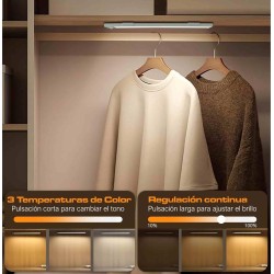 CLAR - Luces Para Armarios Interiores, Luz LED Magnética Con Sensor De Movimiento,40 Cm