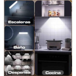 CLAR - Luces Para Armarios Interiores, Luz LED Magnética Con Sensor De Movimiento,40 Cm