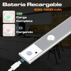 CLAR - Luces Para Armarios Interiores, Luz LED Magnética Con Sensor De Movimiento,20 Cm