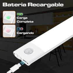 CLAR - Luces Para Armarios Interiores, Luz LED Magnética Con Sensor De Movimiento,60 Cm