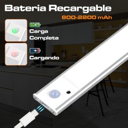 Luz Armario Sensor Movimiento, Luces Para Armarios Interiores, Luz LED Magnética Con Sensor De Movimiento,80 Cm