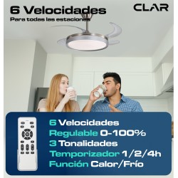 Ventilador de Techo Regulable CCT (Níquel)