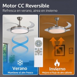 Ventilador de Techo Regulable CCT (Níquel)