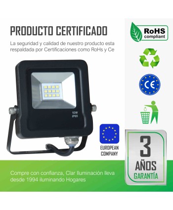 Proyector Gorila 10W, foco exterior LED