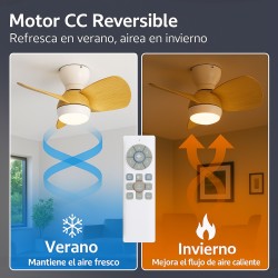 CLAR - Ventilador de Techo Regulable CCT (Wood)