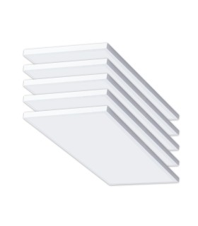 CLAR - Panel LED Superficie 60x30, Plafón para Techo Cocina, (Selector de Color Blanco Calido, Neutro y Frio)