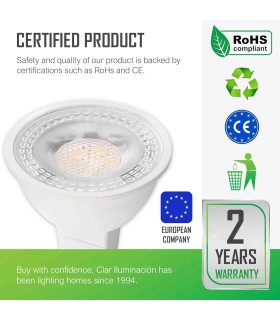 Bombilla LED GU5.3, MR16 LED, 3,5W