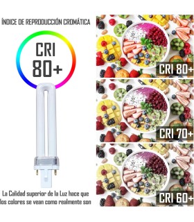 Bombilla Fluorescente Gemini S 7W 2700K G23 Luz Blanca Calida