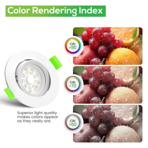 Focos LED Interior Techo, Módulo LED Ultra Plano Regulable 6W, Seleccionador de tonalidad, Ajustable 110º, Blanco