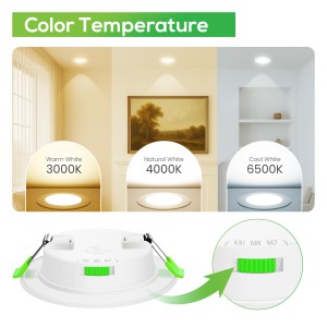 Downlight Regulable CCT Blanco 10W Corte 125-135mm 110°