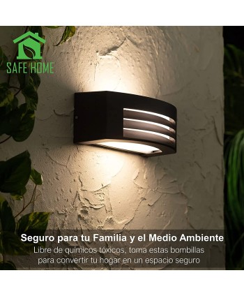 Aplique Exterior Curvo Aluminio