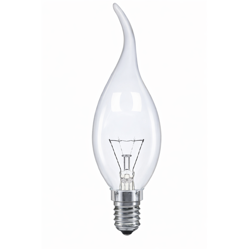 VELA CANDELA CLARA 60W 230V E14