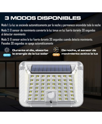 copy of HYBEC - Aplique Solar Exterior 300lm