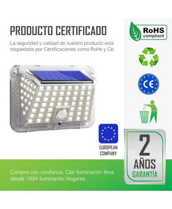 copy of HYBEC - Aplique Solar Exterior 300lm