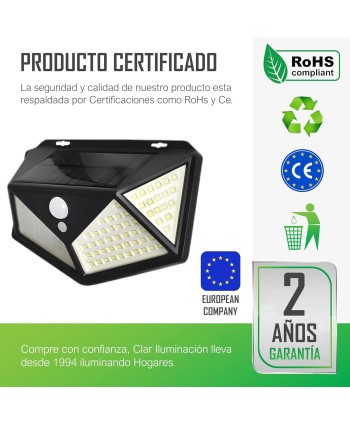 copy of HYBEC - Aplique Solar Exterior 240lm