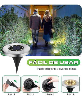 copy of HYBEC-Luz Solar Jardin Suelo, Luces Solares Suelo