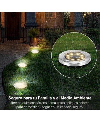 copy of HYBEC-Luz Solar Jardin Suelo, Luces Solares Suelo