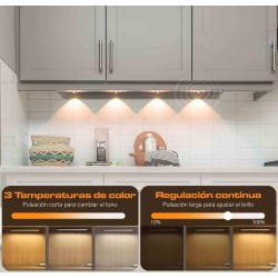 Luces Para Armarios Interiores, Luz LED Magnética Con Sensor De Movimiento, 80 Cm