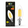 Bombillas LED E14 Filamento Vela 4W