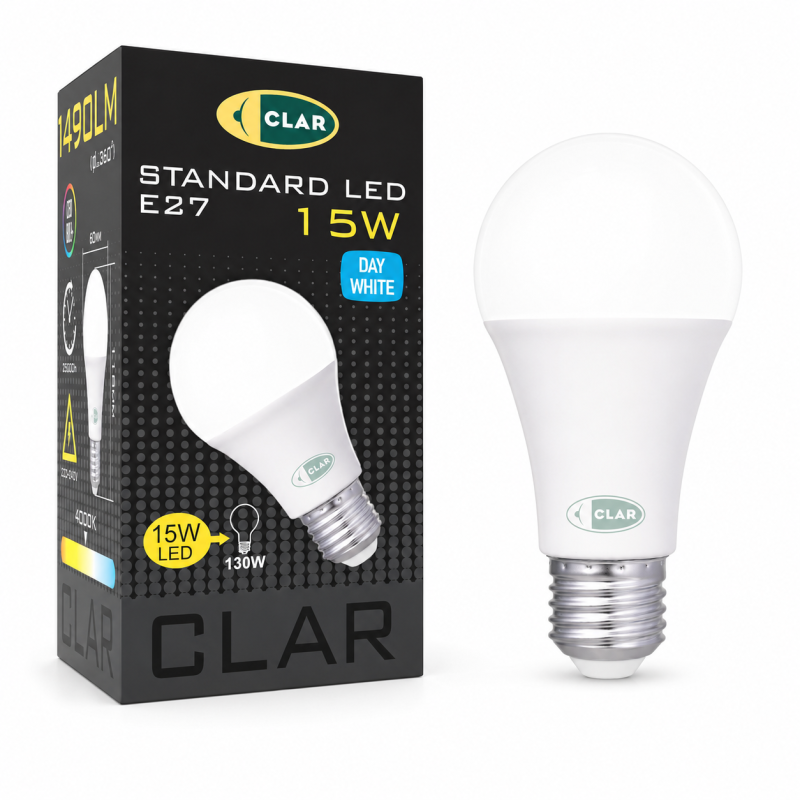 Bombilla LED E27 15W, Bombilla E27