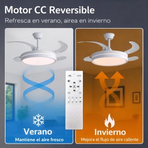 CLAR - Ventilador de Techo Regulable CCT (Blanco)
