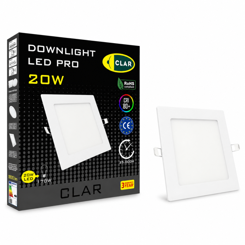 Downlight LED Empotrable 20W