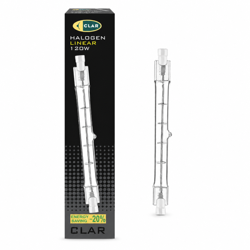 Bombilla Halogena Lineal 120W 118mm.