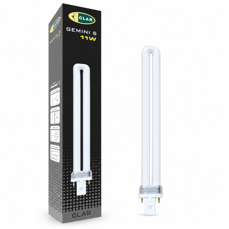 Bombilla Fluorescente Gemini S 11W 2700K G23 Luz Blanca Cálida