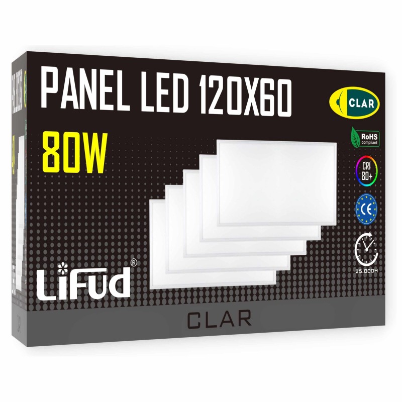 Paneles LED 120x60 Empotrable Driver LIFUD 80W
