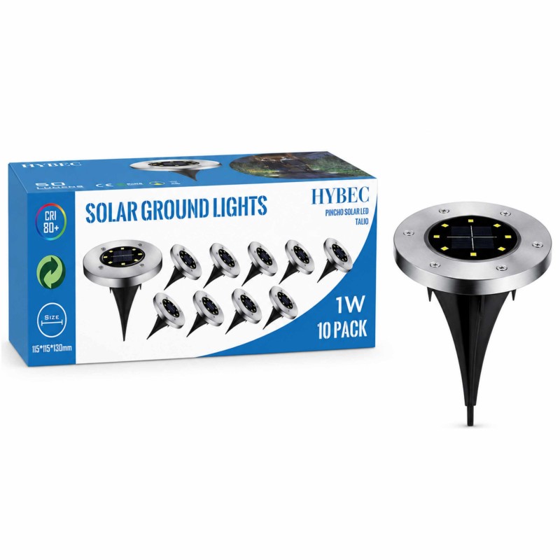 copy of HYBEC-Luz Solar Jardin Suelo, Luces Solares Suelo
