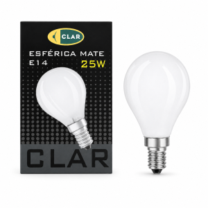 Bombilla Esférica E14 Clara...