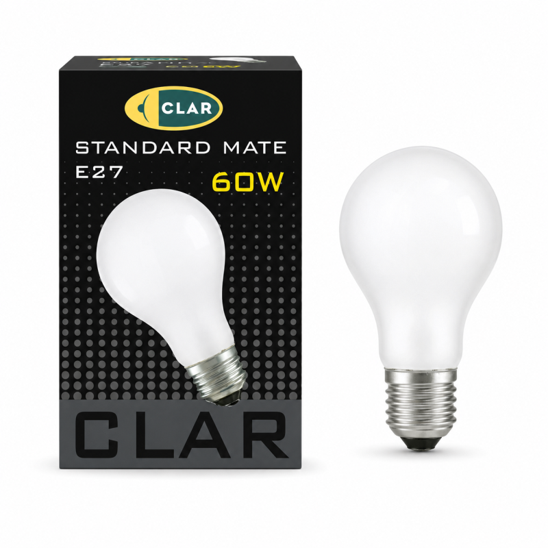 Bombilla Incandescente E27 Standard Mate 60W