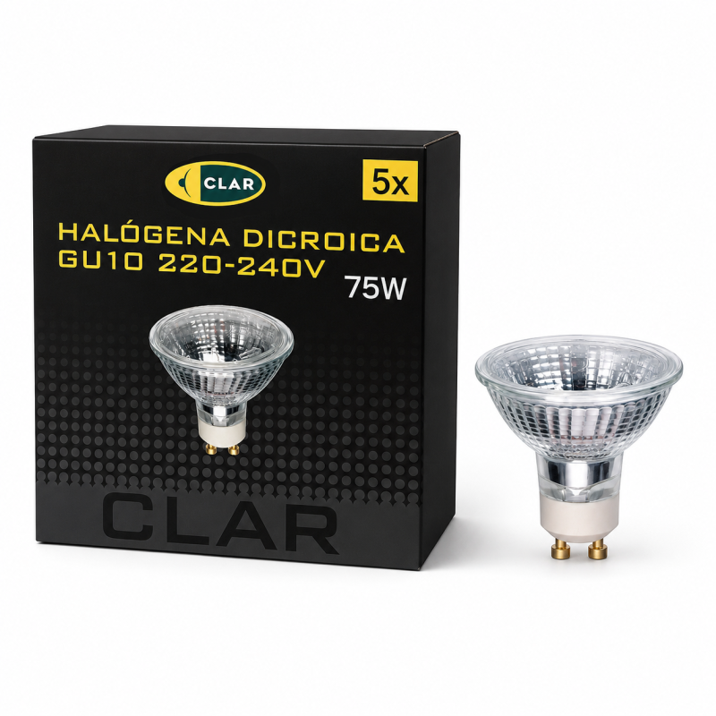 DICROICA/CG GU10 75W 220/240V CL