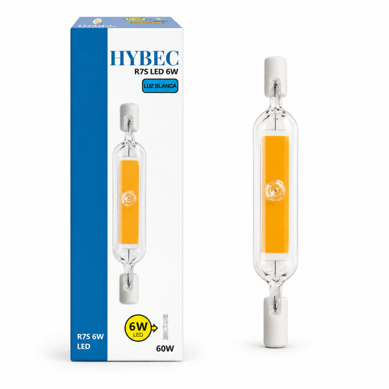 Bombilla R7S LED 6W, R7S LED 78mm