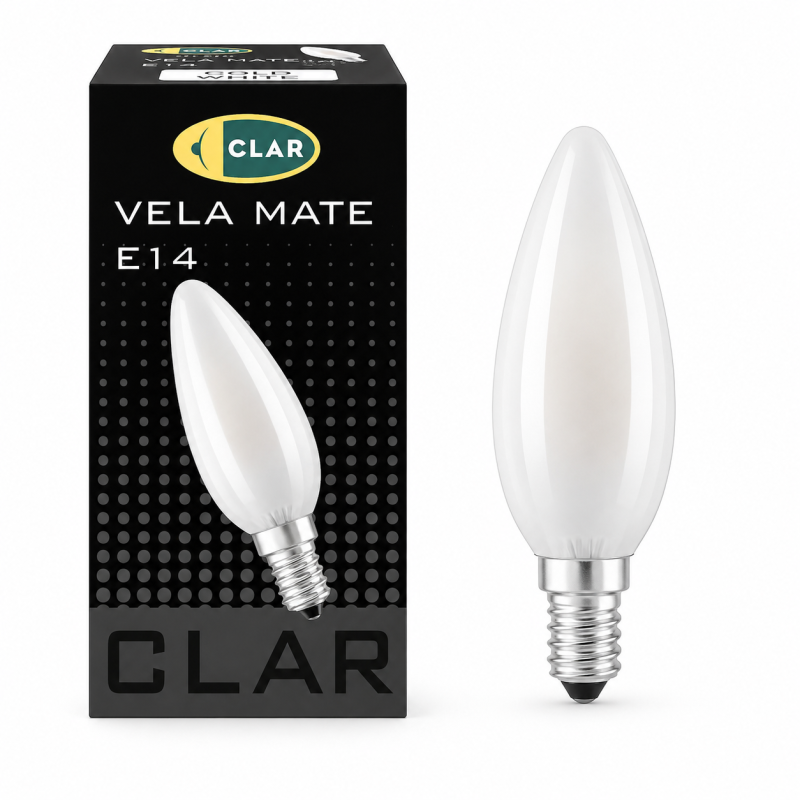 Bombilla Estilo Vela Clara E14 25W