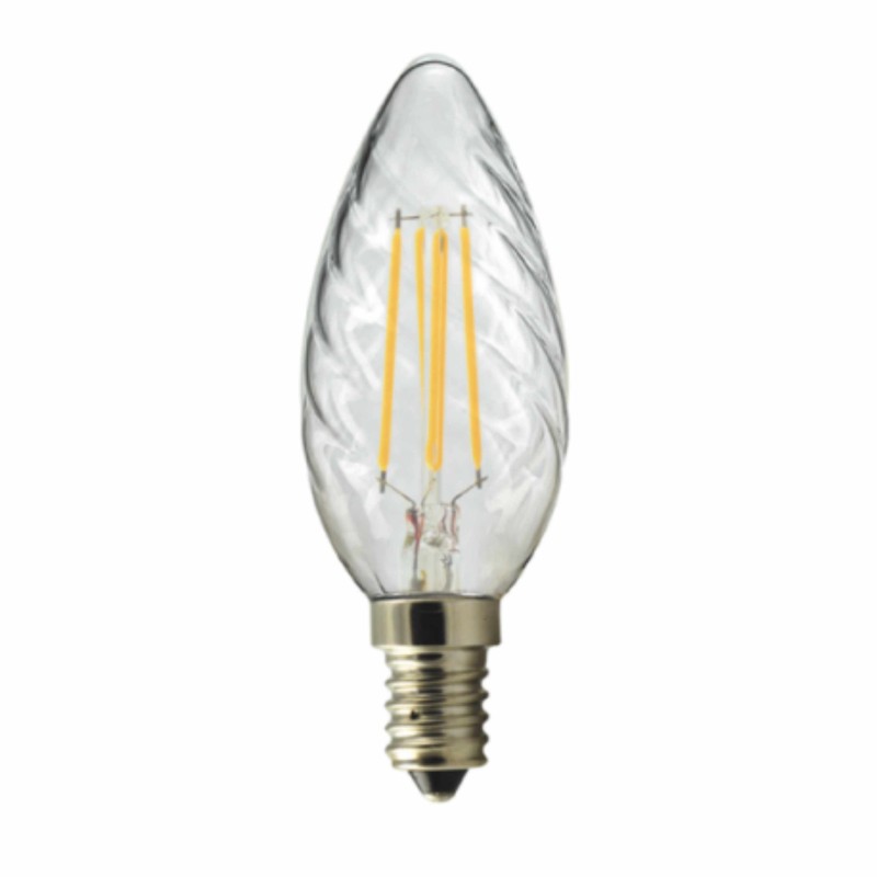 Bombilla Filamento E14 4W, Vela LED Filamento