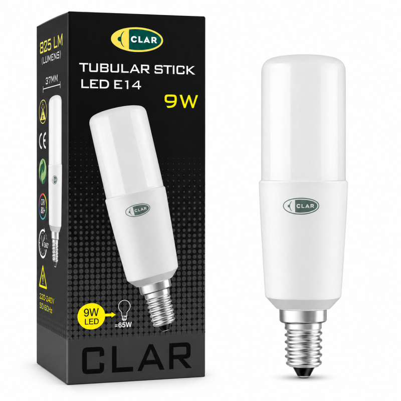 Bombillas LED E14 9W Tubular