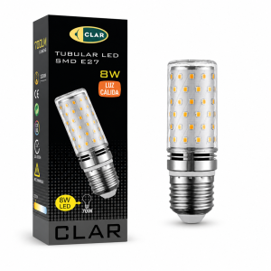 Bombilla LED Alargada 9W,...