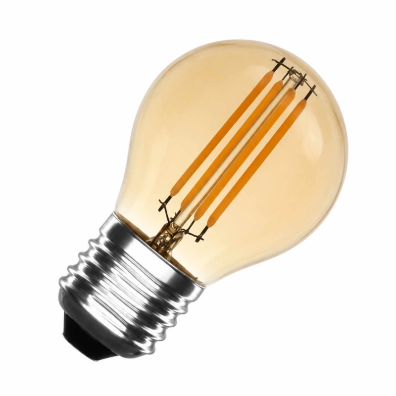 ESFERICA LED E27 FIL. 4W AMBER REGULABLE