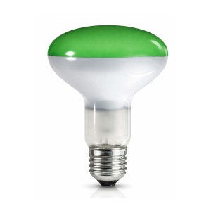REFLECTORA R80 VERDE E27...