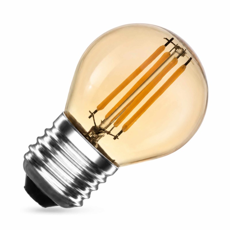 Bombillas LED E27 Filamento, 4W AMBER