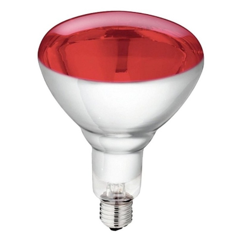 Bombilla Infrarrojo 100W 230V E27 ROJO