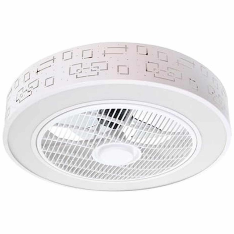 Ventiladores de Techo con Luz (Blanco-55cm)