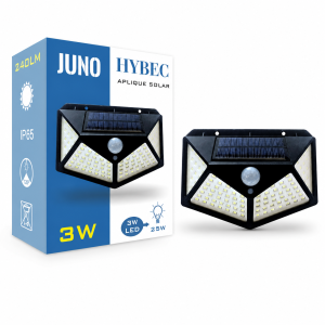 JUNO APLIQUE SOLAR IP65 3W...